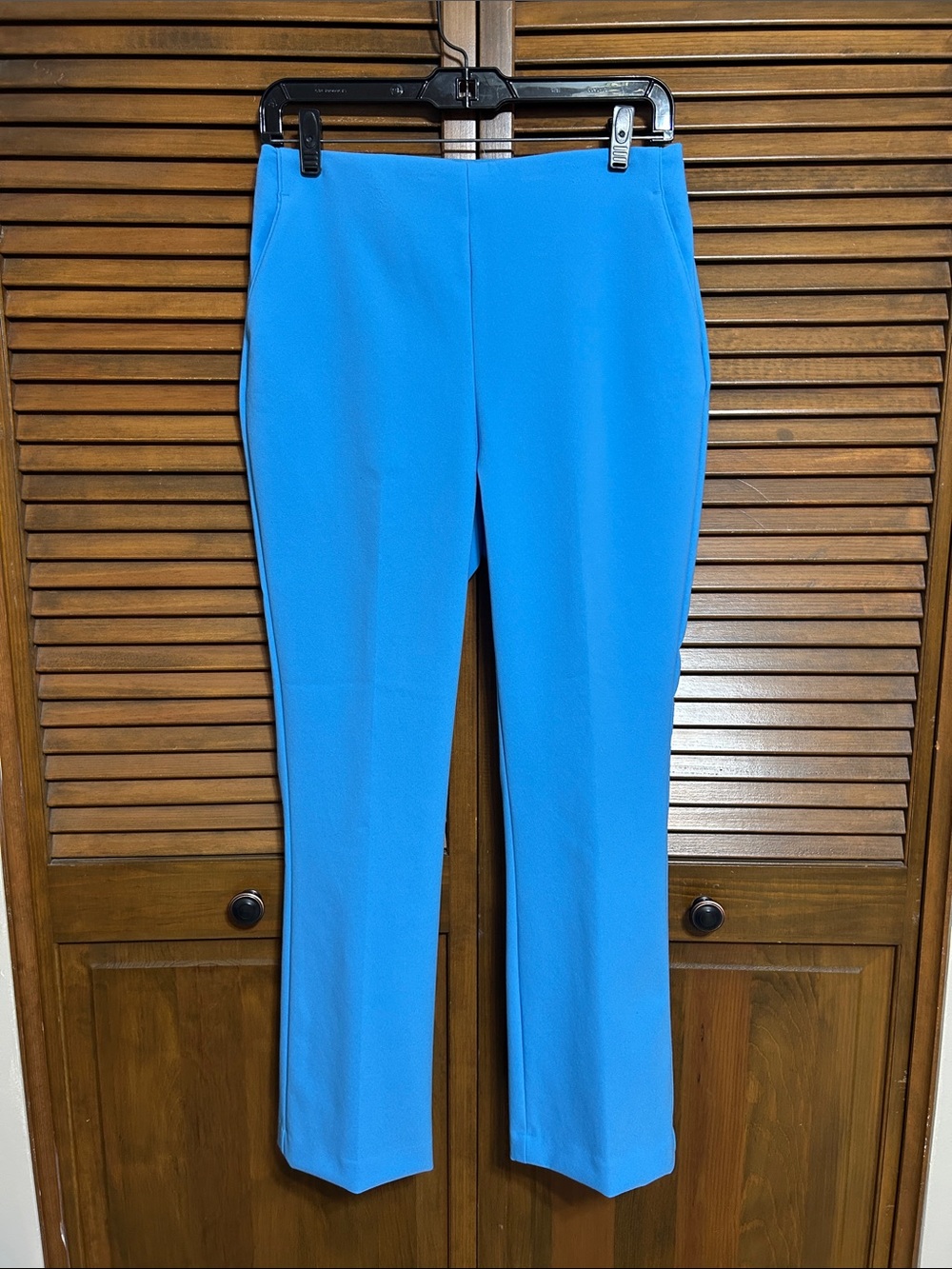 Rachel Zoe Vibrant Blue Pull-on Straight Leg Pocketed Pants Size 4